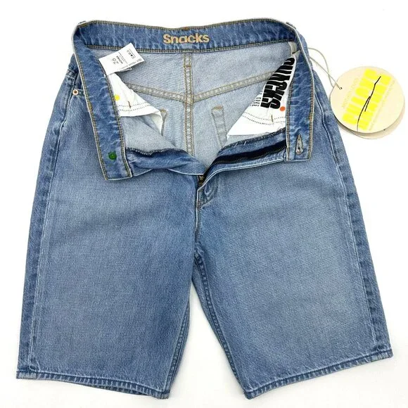 Mother Snacks Twizzy Nothing Else Like It Women's Size 26 High Waist Jean Shorts